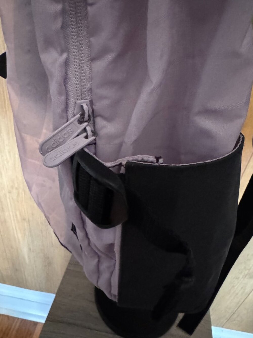 Adidas Tailored 3 Stripes Grid Backpack Lavender Lilac Pink Good - Picture 4 of 6